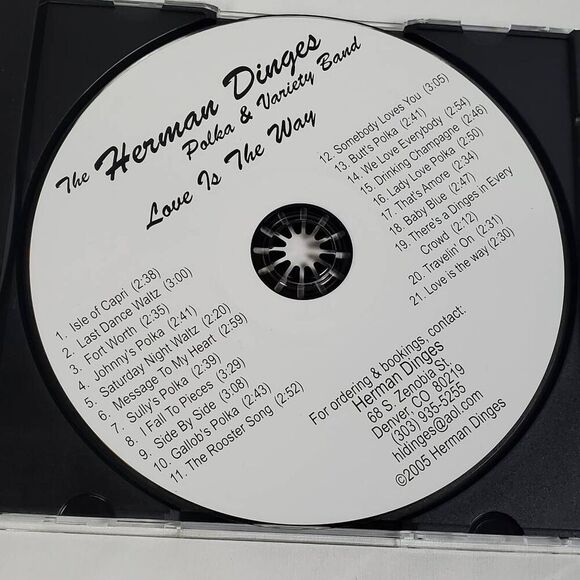 The Herman Dinges Polka & Variety Band – Love Is The Way Vol. 9 CD - Picture 3 of 4